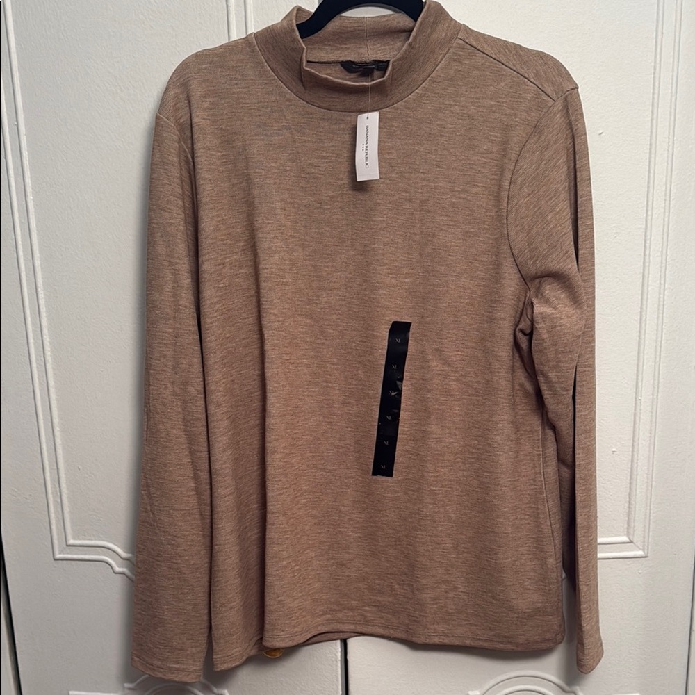 Banana Republic Ribbed Mock Neck Top
